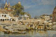 Edwin Lord Weeks Temples and Bathing Ghat at Benares oil painting reproduction
